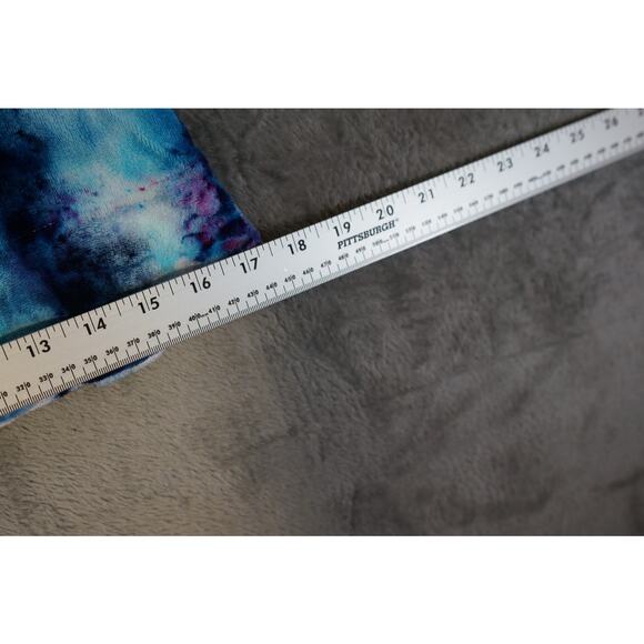 Circo Women's 4T Tie Dye Hooded Cotton Top Long Sleeve Blue Purple - Picture 8 of 10